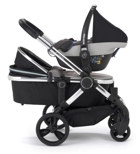 Icandy Peach Zwillingswagen Set Gestell Phantom Beluga